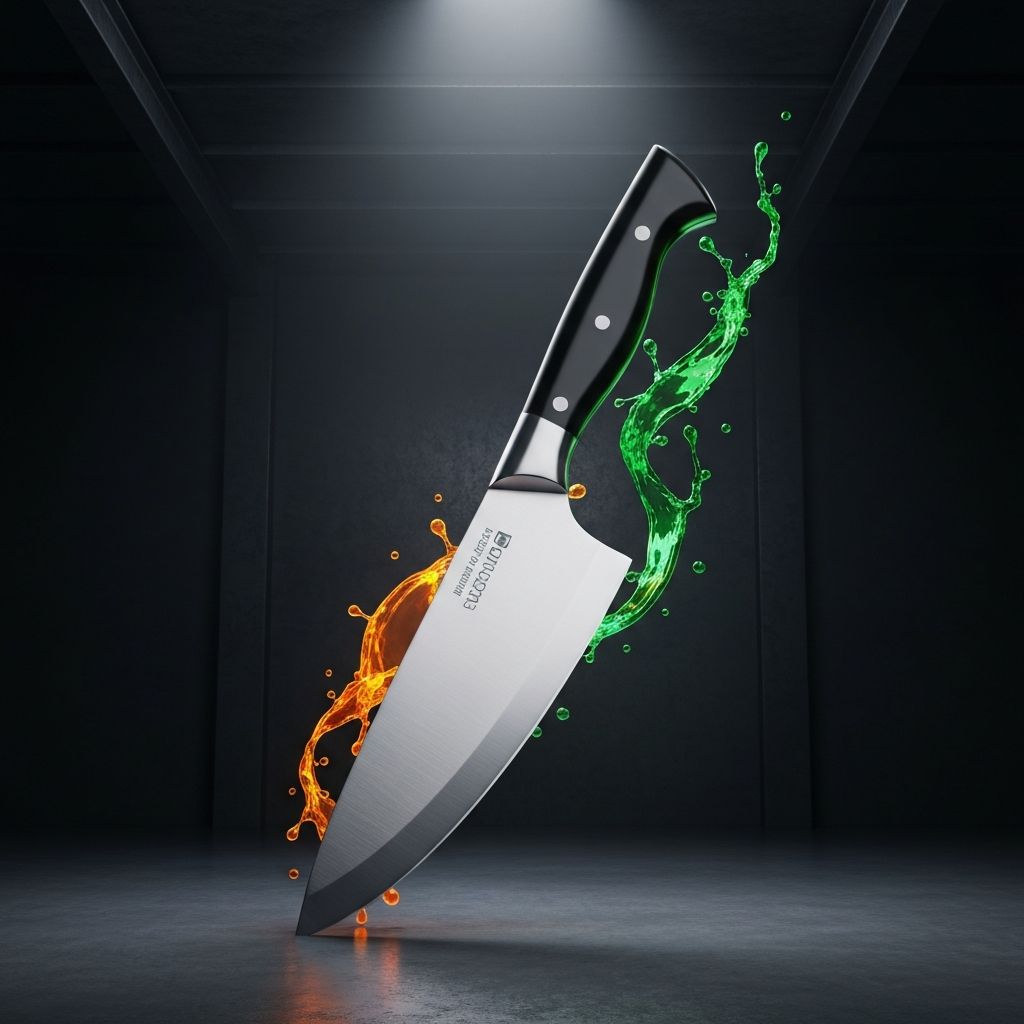 Professional chef's knife
